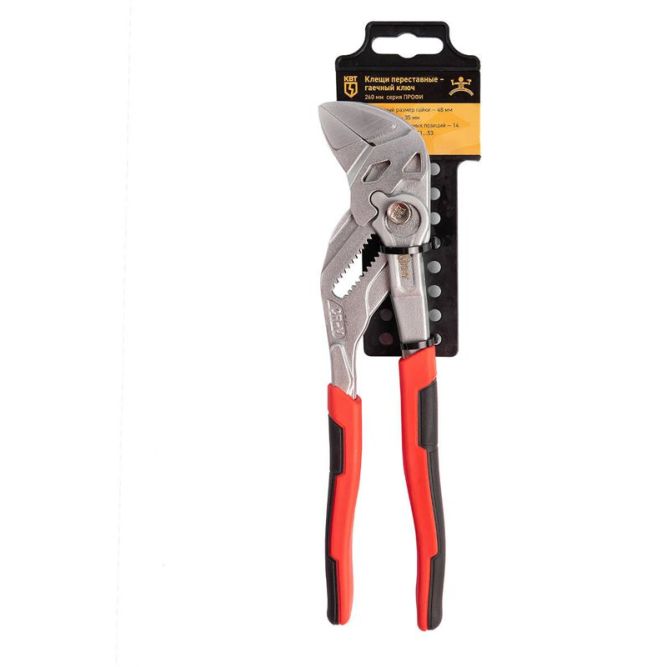 Клещи переставные-гаечный ключ "Профи" 260мм КВТ 81770