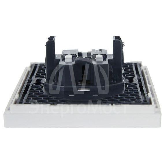 Розетка 2-м СП FORTE&amp;amp;PIANO FP226 10А без заземл. без защ. шторок безвинт. крепл. бел. IEK FP-R20-10-1-K01