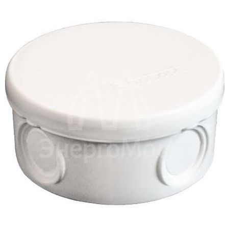 Коробка распределительная ОП d90х45мм IP54 4 выхода без гермовводов крышка защелкивающаяся бел. Epplast 145151