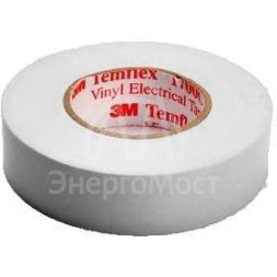 Изолента ПВХ 15мм Temflex 1300 бел. (рул.10м) 3М 7100081322