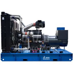 Дизельный генератор ТСС ЭД-600-Т400 АВР в погодозащитном кожухе на прицепе