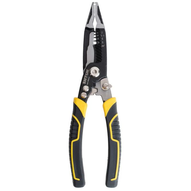 Клещи электромонтажные многофункциональные 6-в-1 210мм (08500) SHTOK 376308