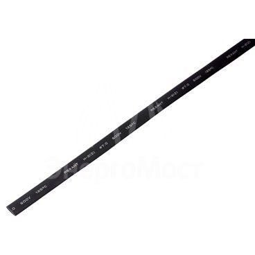 Трубка термоусадочная 7.0/3.5 1м черн. Rexant 20-7006