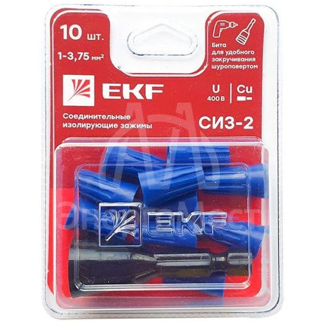 Соединитель проводов СИЗ-2 1-3.75кв.мм (блист.10шт) EKF plc-cc-4-b