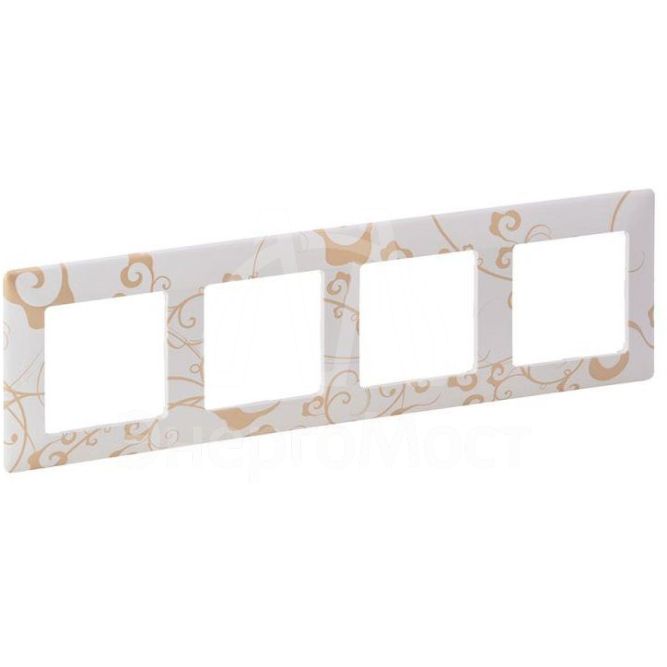 Рамка 4-м Valena Life универсальная ампир бел. Leg 754104