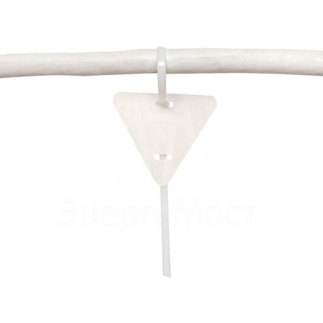 Бирка кабельная маркировочная У-136 (треугольник) (уп.100шт) EKF mt-136-t