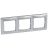 Рамка 3-м Valena горизонт. алюм. Leg 770153