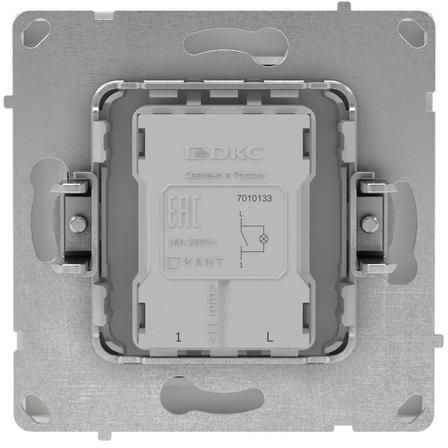 Выключатель 1-кл. KANT с подсветкой бел. песок DKC 7010133