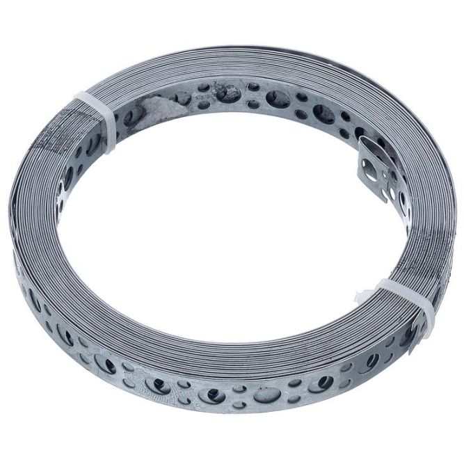 Лента монтажная 0.55х17 прямая 5м цинк этикетка СТРОЙМЕТИЗ 4520029