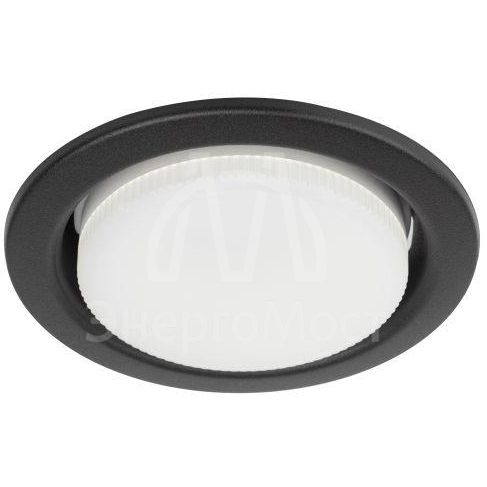 Светильник точечный KL35 SBK GX53 встраив. (к) черн. матов. ЭРА Б0055813