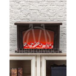 Камин декоративный 33х21см IP20 3хAA USB Эра Б0051947