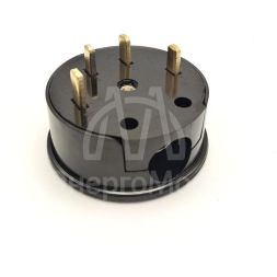 Разъем РШ-ВШ ОП 32А 380В 3Р+РЕ кругл. черн. TOKOV ELECTRIC TKL-OVOP-3Р+РЕ-C05