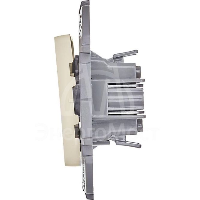 Выключатель 2-кл. Inspiria 250В 10AX сл. кость Leg 673621