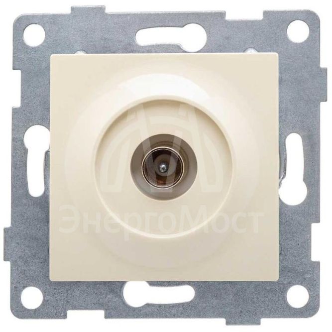 Розетка телевизионная TV 1-м СП Ugra механизм беж. GUSI С11А1-003
