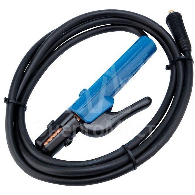 Кабель сварочный КГ 1х25 300А СКР 10-25 с электрододержателем 3м Rexant 16-0754