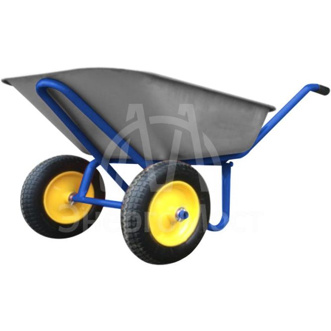 Тачка строительная двухколесная 100л грузоподъемность 200кг КУРС 77618