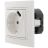 Розетка 1-м СП Мира 16А с з/к + USB разъем бел. LEZARD 701-0202-181