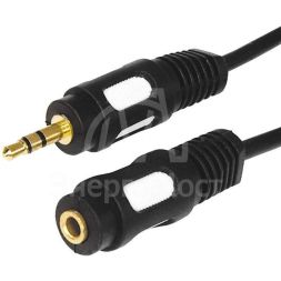 Шнур 3.5 Stereo Plug - 3.5 Stereo Jack 1.5м (GOLD) Rexant 17-4013