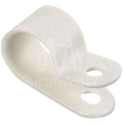 Скоба крепежная 12мм нейлон. бел. (уп.50шт) IEK USK11-12-050-K01