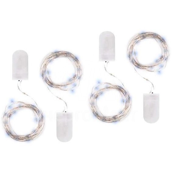 Гирлянда DC-G05-20WS4 20LED 2xCR2032 (в компл.) бел. (уп.4шт) ФАZА 5048072