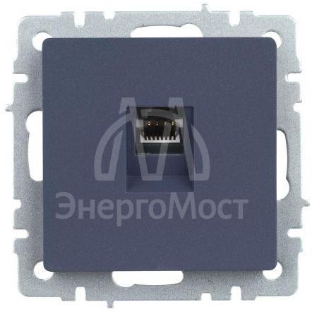 Розетка компьютерная СП RJ45 кат.5E BRITE РК10-БрМ маренго IEK BR-K10-1-K35