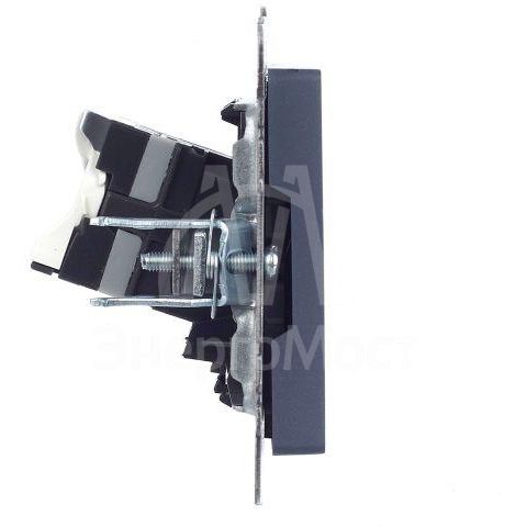 Розетка компьютерная СП RJ45 кат.5E BRITE РК10-БрМ маренго IEK BR-K10-1-K35