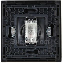 Розетка TV оконечная FORTE&amp;amp;PIANO FP128 черн. IEK FP-A10-O-K02