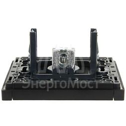 Розетка TV оконечная FORTE&amp;amp;PIANO FP128 черн. IEK FP-A10-O-K02