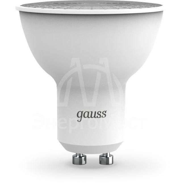 Лампа светодиодная Black 9Вт MR16 софит 3000К тепл. бел. GU10 830лм GAUSS 101506109