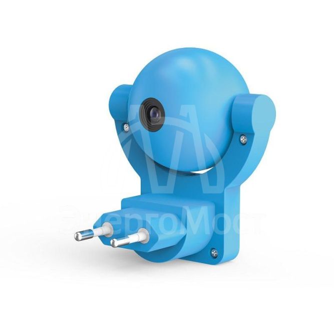 Светильник розеточный с фиксированной проекцией и датчиком освещ. 0.5Вт син. 1/100 Gauss DIY0033