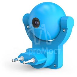 Светильник розеточный с фиксированной проекцией и датчиком освещ. 0.5Вт син. 1/100 Gauss DIY0033