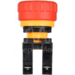 Кнопка &amp;quot;Грибок&amp;quot; 1НО+1НЗ MASTER поворотн. с фиксацией красн. IEK MI-BG60-11ZS-3-23-K04