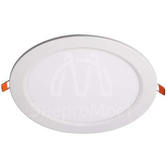 Светильник светодиодный ультратонкий встраив. PPL-R 15Вт 4000К IP40 WH d190мм круглый Jazzway 5008588A