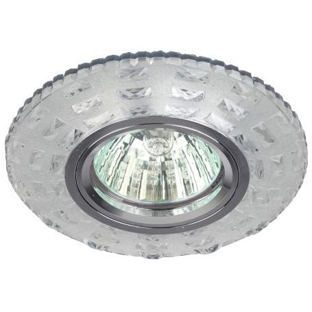 Светильник DK LD8 SL/WH MR16 точечный; декор со светодиодной подсветкой прозр. ЭРА Б0028083