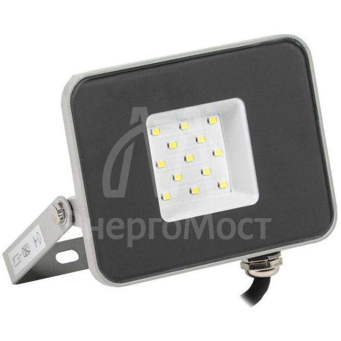 Прожектор СДО 07-10 LED 10Вт IP65 6500К сер. IEK LPDO701-10-K03