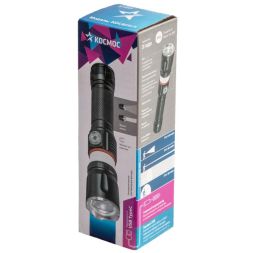 Фонарь ручной аккум. 4Вт T6LED/Li-ion18650 1200мА.ч алюм. КОСМОС (KOC811Lit)