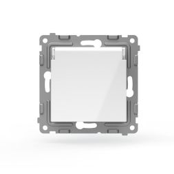 Розетка 1-м СП Pixel IP44 с заземл. с крышкой механизм бел. TOKOV ELECTRIC TKE-PX-R1ZSW1-C01-IP44