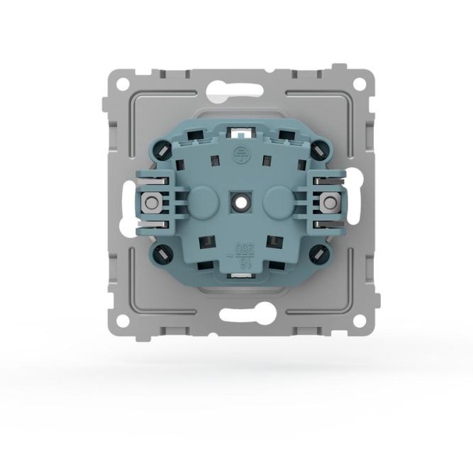 Розетка 1-м СП Pixel IP44 с заземл. с крышкой механизм бел. TOKOV ELECTRIC TKE-PX-R1ZSW1-C01-IP44