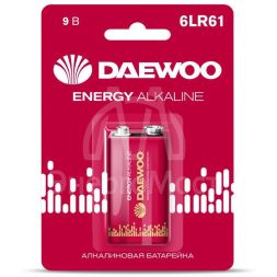 Элемент питания алкалиновый &amp;quot;крона&amp;quot; 6LR61 9В Energy Alkaline 2021 BL-1 DAEWOO 5029729