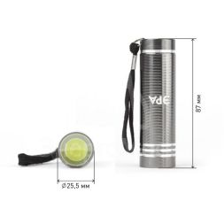 Фонарь UB-402 универс. Джет 15Вт COB алюм. 3хAAA ПРОМО-бокс (уп.12шт) ЭРА Б0029193