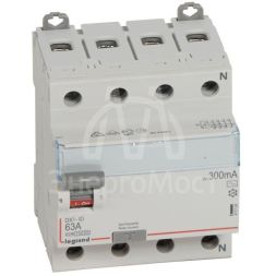 Выключатель диф. тока 4п 63А 300мА тип AC DX3 Leg 411724