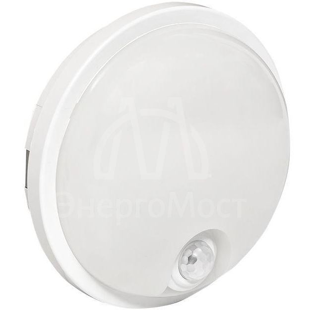 Светильник светодиодный ЖКХ круг ДПО-2300 15Вт 4000К IP65 с инфракрасным датчиком движения PROxima EKF BKL-2300DI-R-15-4000