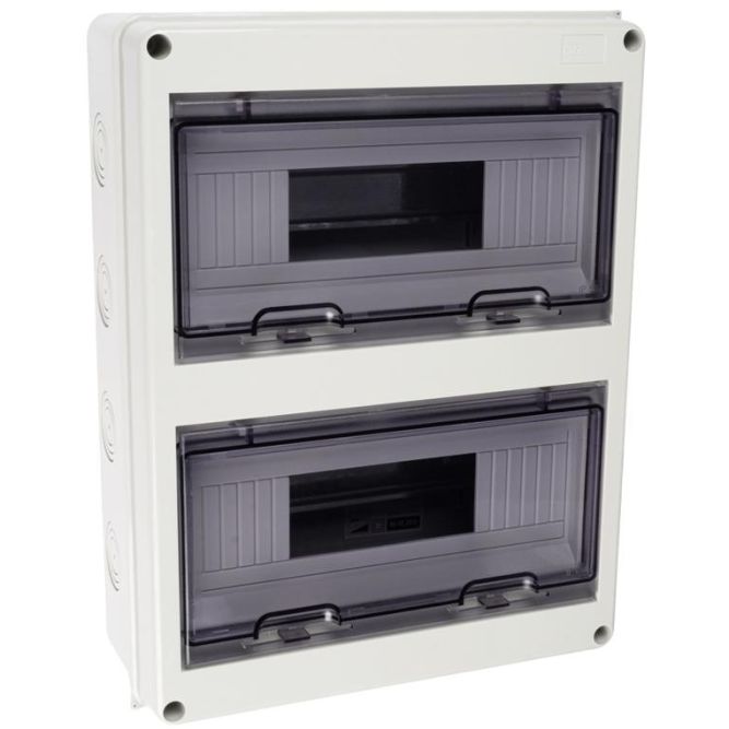Бокс модульный накладной PDB/W 4024 GR (ЩРН-ПГ-24) IP65 пластик. Pro JazzWay 5072145