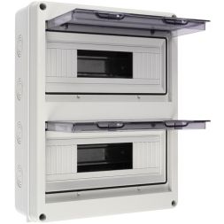 Бокс модульный накладной PDB/W 4024 GR (ЩРН-ПГ-24) IP65 пластик. Pro JazzWay 5072145