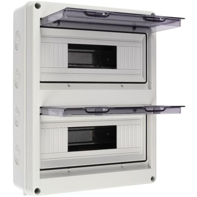 Бокс модульный накладной PDB/W 4024 GR (ЩРН-ПГ-24) IP65 пластик. Pro JazzWay 5072145