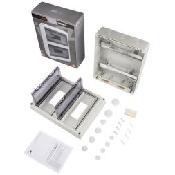 Бокс модульный накладной PDB/W 4024 GR (ЩРН-ПГ-24) IP65 пластик. Pro JazzWay 5072145