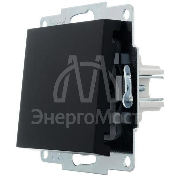 Механизм выключателя1-кл. СП VESNA черн. бархат LEZARD 742-4288-100