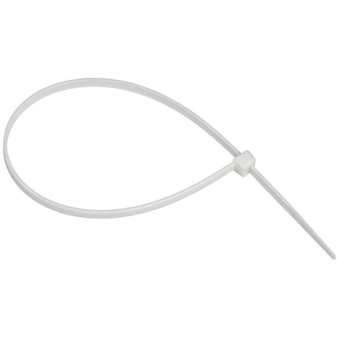 Хомут 4.8х300мм P6.6 самозатухающий бел. (уп.100шт) IEK UHH90-D048-300-100-K01