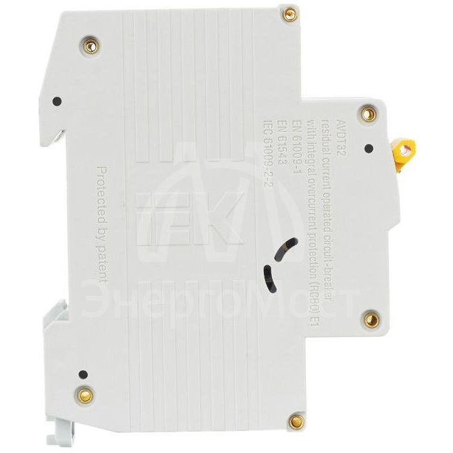 Выключатель автоматический дифференциального тока 2п (1P+N) B 16А 10мА тип A 6кА АВДТ-32 IEK MAD22-5-016-B-10