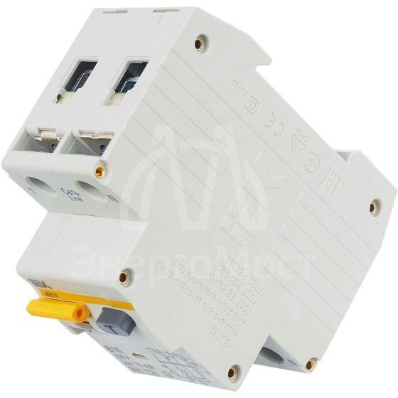 Выключатель автоматический дифференциального тока 2п (1P+N) B 16А 10мА тип A 6кА АВДТ-32 IEK MAD22-5-016-B-10